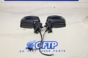 15-21 SUBARU WRX STI OEM LH RH SIDE MIRRORS PAIR SILICA BLACK HEATED LANE ASSIST - Picture 1 of 7