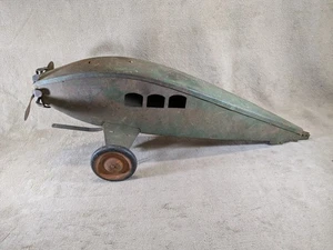 VTG Henry Katz Pressed Steel Steelbilt Airplane Plane Rare Buddy L No Wings - Picture 1 of 24