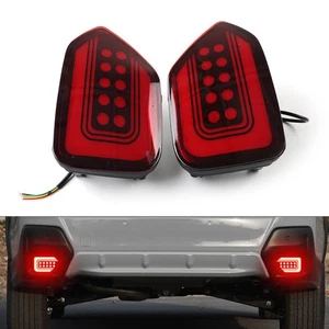 Pair LED Rear Bumper DRL Turn Signal Brake Lamp For Subaru XV Outback - Bild 1 von 12