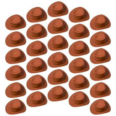  30 Pcs Cowgirl Hat Cake Topper Mini Hats Western Cupcake Toppers - Image 1 of 4
