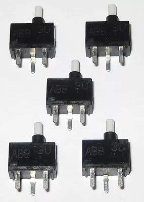 5 X Microinterruptores de botón momentáneos - Montaje en placa PC - SPST N.O. - Tamaño mini Foto 1 de 4