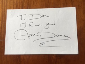 ACTRESS ANN DORAN HAND SIGNED AUTOGRAPHED PAPER MOVIE "REBEL WITHOUT A CAUSE"