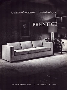 Print Ad Prentice Sofa 1969 MCM Mod Interior Design Magazine Page 9" x 12" - Picture 1 of 1