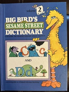 Big Birds Sesame Street Dictionary Book Volume 2 Vintage 1981 Hardcover Book - Picture 1 of 5