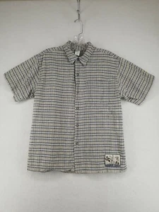 Vintage 1998 Warner Bros Looney Tunes Shirt Youth Size M Short Sleeve Button Up  - Picture 1 of 9