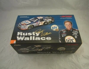 Action Rusty Wallace Number 2 Miller Lite Harley Davidson 1:24 Scale NASCAR. - Picture 1 of 12