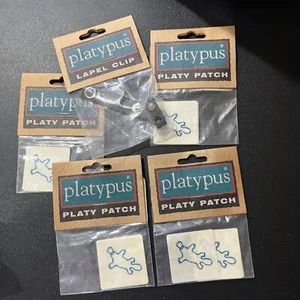 Platypus Platy Patch Lot Of 4 Plus 1 Platypus Lapel Clip - Picture 1 of 1