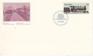 1984 CANADA RAILROAD RAILWAY TRAINS FDC EVENT SINGLE-STAMP VARIOUS ENGINES #1 - Picture 1 of 1