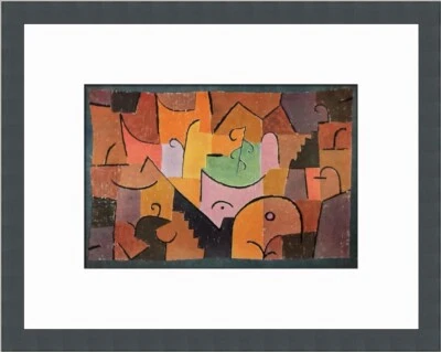 Impresión enmarcada personalizada de paisaje de escenario Paul Klee Foto 1 de 2