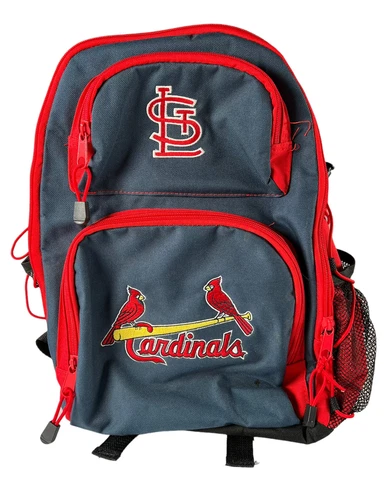 St Louis Cardinals Baseball Backpack Official MLB Merchandise Adjustable Straps Cover