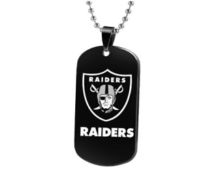 Oakland Raider Football Team Stainless Steel Pendant 20" Chain Necklace Gift