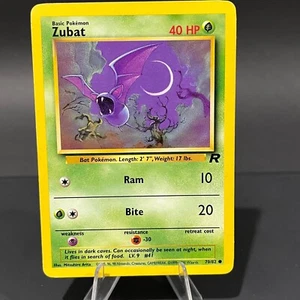 Pokemon Card Zubat 40HP 70/82 Rocket Set WOTC LP - Imagen 1 de 4