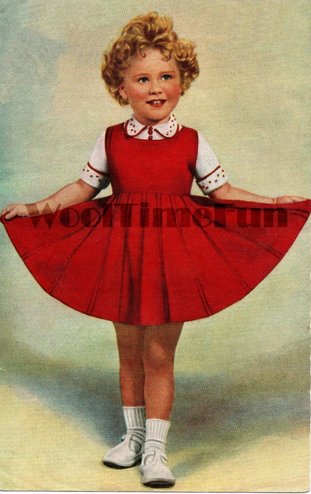 Knitting Pattern Vintage 1940s/50s Girl's Pinafore Dress & Jumper. 21" Chest.  - Image 1 of 1