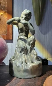 *Rare* Signed Rookwood 1922 Mythical Satyr/Pan Flower Frog - Picture 1 of 8