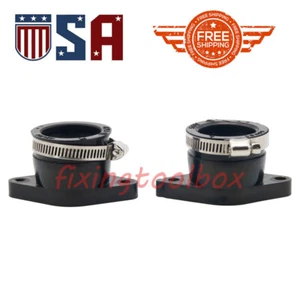 2pcs Carburetor Holder Intake Manifold Boots Carb Fits Yamaha XT250L TT350 XT350 - Picture 1 of 8