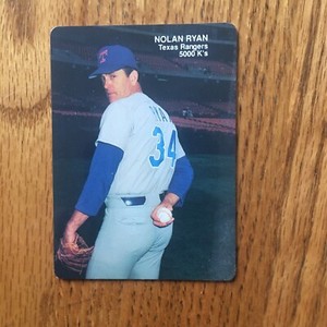 1990 Mothers Cookies Nolan Ryan Texas Rangers 5000 K's #3