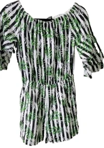 XOXO Black & Green Women's shorts Romper Jumpsuit Size XL - Picture 1 of 8