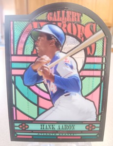 2021 Topps Gallery of Heroes Stained Glass Hank Aaron SP Atlanta Braves
