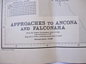 NAUTICAL NAVIGATIONAL CHART # 3212 PORTS OF THE EAST COAST OF ITALY AND MORE - Picture 1 of 13