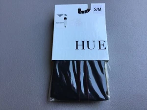 NWT HUE Backseam Sheer Tights Size S/M Black / Red #1371L - Picture 1 of 2