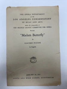 The Opera Department of the Los Angeles Conservatory "Madame Butterfly" Program - Picture 1 of 3