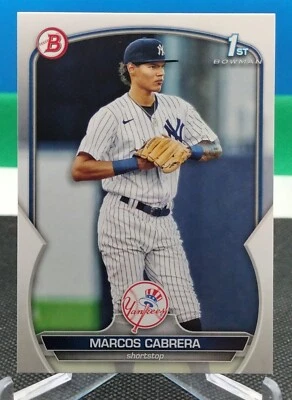 Marcos Cabrera 2023 Bowman 1st Baseball #BP-46 New York Yankees  - Image 1 of 2