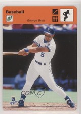 2005 Leaf Sportscasters Orange Running Bat /25 George Brett #16 HOF