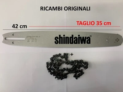 SHINDAIWA KIT BARRA E CATENA ORIGINALE PER MOTOSEGA 305S BARRA 35CM x 53 MAGLIE