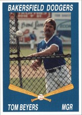 1992 Bakersfield Dodgers Cal League Cards #30 Tom Beyers