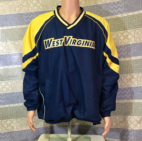 West Virginia Mountaineers Size  2X Men's Pullover Jacket By 58 Sports Cover