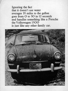 1965 Volkswagen 1500 Fastback Original Rare Ad - Picture 1 of 1