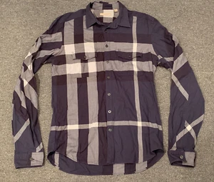 Burberry Brit Nova Check Men's Dress Shirt Sz M Polo Button-Down - Picture 1 of 5
