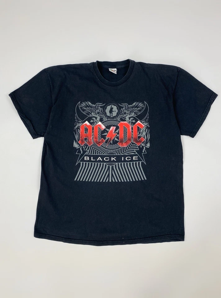 AC/DC Faded Black Ice T-Shirt - Image 1 of 4