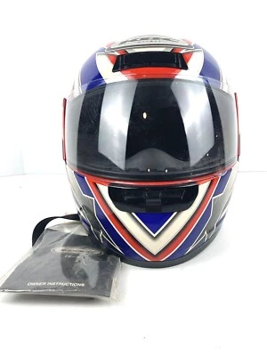 KBC TK-77 Impact Helmet Red/Blue and Silver Size Small with tag Foto 1 de 4
