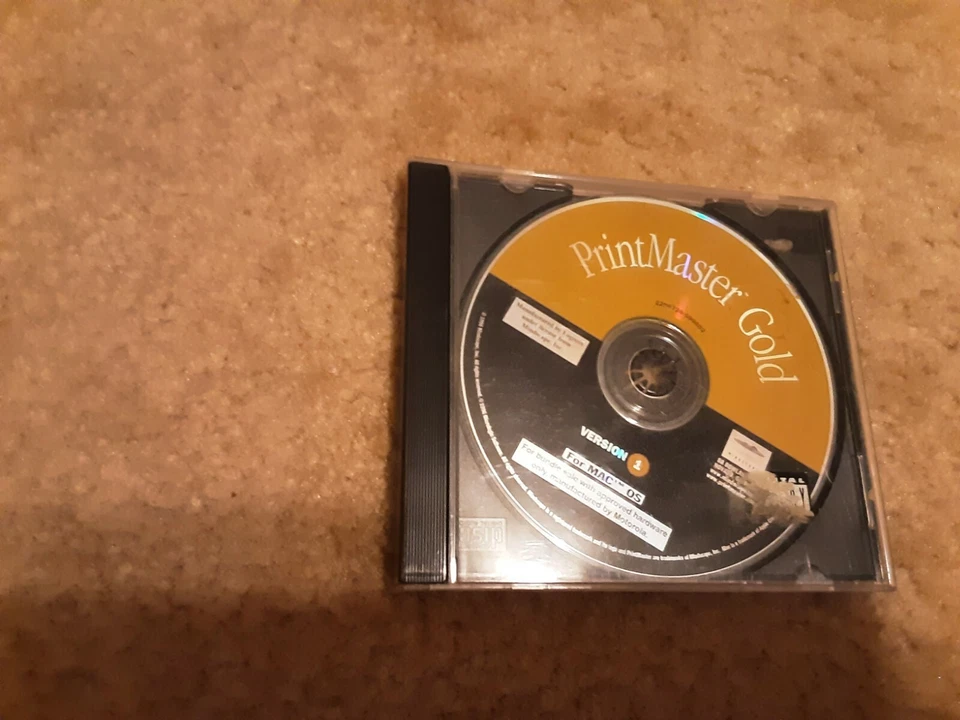 PrintMaster Gold Version 1 Program CD for max os cd rom software - Image 1 of 1