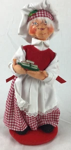 "Muñeca Annalee Christmas Baker Mrs. Claus Plate of Sugar Cookies 9 1/2"" 2013" - Imagen 1 de 11