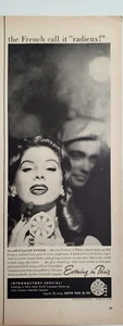 Anuncio impreso noche en París decoración de arte de pared efímero vintage 1956 acabado satinado - Imagen 1 de 1