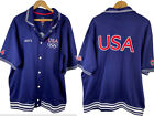 Vintage Roots Olympics Warm Up Jacket Size XXL 2XL Adult Mens Blue NEW 2004 Y2K