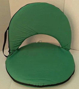 5 Position Folding Seat Chair Bleachers 5 Reclining Positions Green Kids - Picture 1 of 6