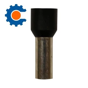 Eclipse Tools Pro'sKit Insulated Black Wire Ferrules, 4 AWG x 32mm, 50 pcs - Picture 1 of 3