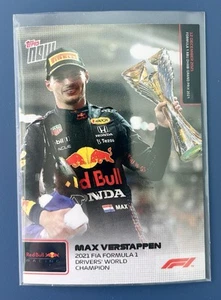2021 Topps Now F1 Max Verstappen Red Bull Racing Honda Formula 1 card #080 - Picture 1 of 2
