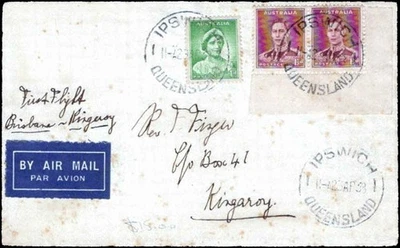 1934 Australia–Papua–NZ Air Mail Multinational Franking Faith in Australia - Image 1 of 2