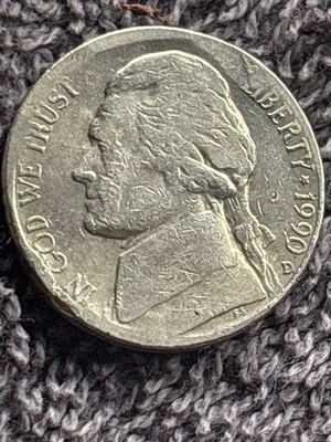 1990 Nickel D mint mark with errors - Image 1 of 2