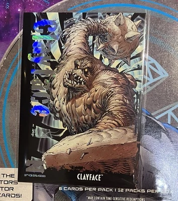 2025 Upper Deck Batman Metal Skybox Universe 1 Of 1 Z Force Super Rave Clayface - Image 1 of 3
