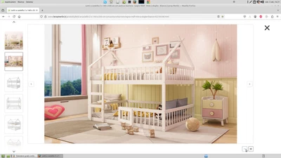 Letto a castello una piazza e mezzo nuovo nella confezione originale da montare  - Immagine 1 di 3