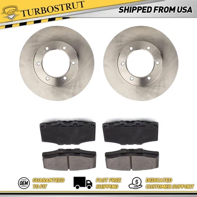 OE Front Brake Rotors Brake Pads Kit for 1986-1988 Toyota 4Runner Pickup 2.4L - Image 1 of 4