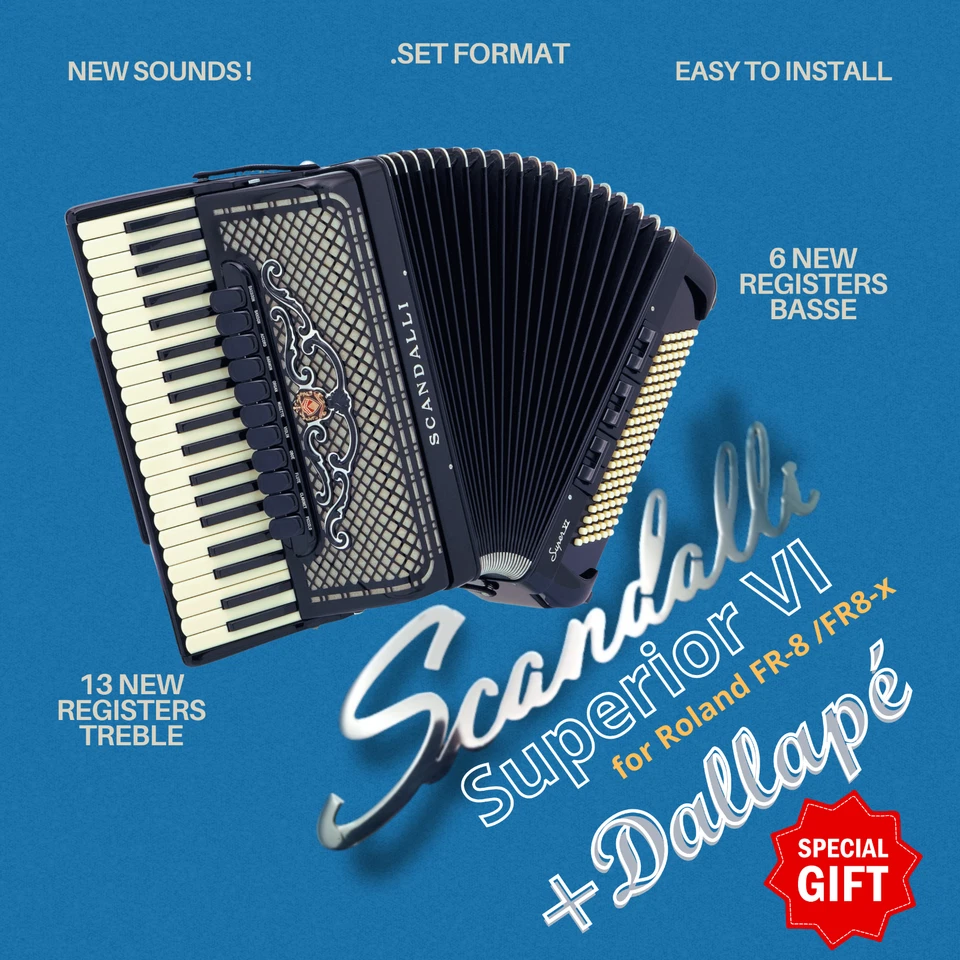 Digital Files / Scandalli Superior VI + Dallape Roland FR-8/FR-8X Akkordeon - Bild 1 von 1