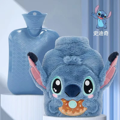 Calentador de cama de botellas de agua caliente lleno de agua Lotso lindo de dibujos animados Foto 1 de 4
