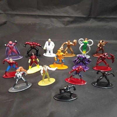 Marvel Jada Toys Metal Figures Lot Of 16 Includes Spider-Man and Villains - Image 1 of 4