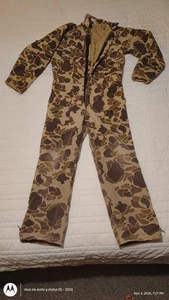 Cabela's Vtg Youth 14 Regular Insulated Coveralls Camo Made USA - Picture 1 of 7